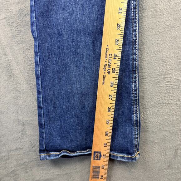 Silver Jeans Co. Boot Cut Jeans Women's 32x33 Blue Elyse Slim Boot Distressed - Picture 8 of 10